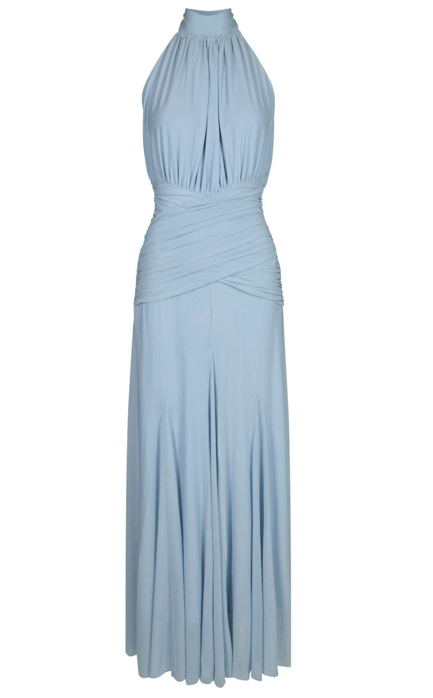 Neo Noir Kjole - Lisseth Mesh - Light Blue