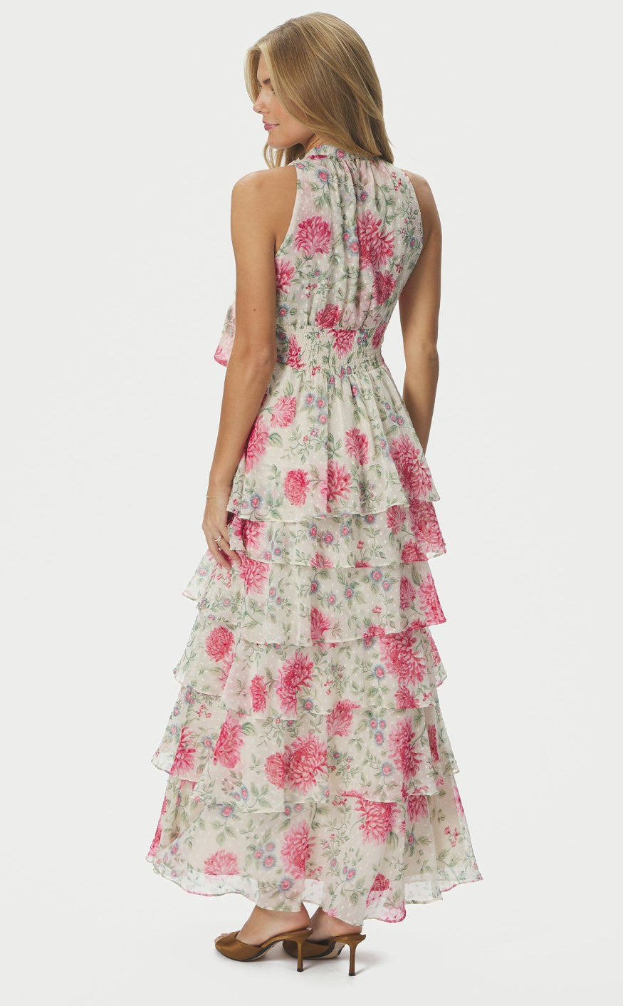Neo Noir Kjole - Marli Big Flower - Creme