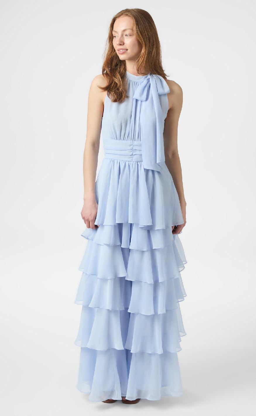Neo Noir Kjole - Marli Chiffon - Light Blue