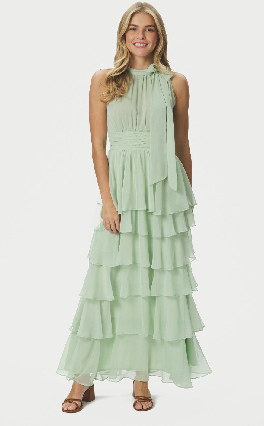 Neo Noir Kjole - Marli Solid - Light Green