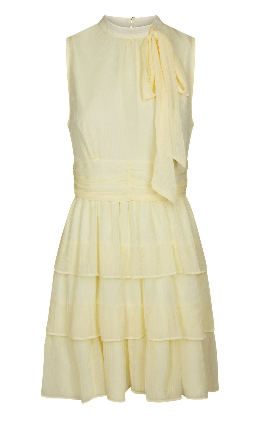 Neo Noir Kjole - May Solid - Light Yellow