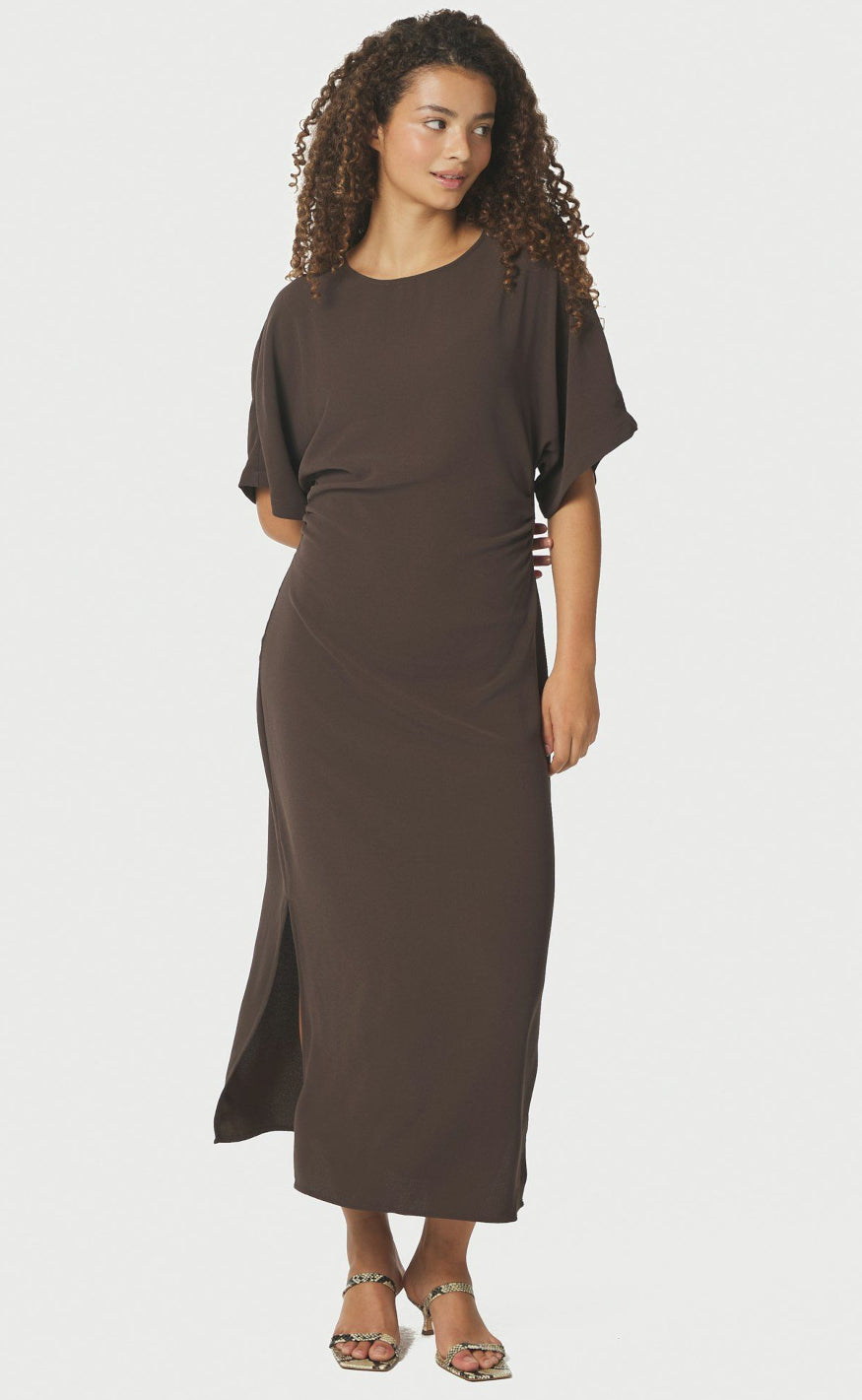 Neo Noir Kjole - Miloine - Dark Brown