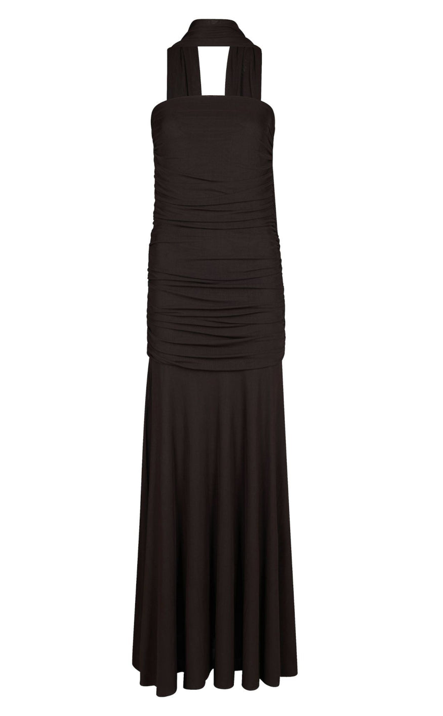 Neo Noir Kjole - Misi Mesh - Brown
