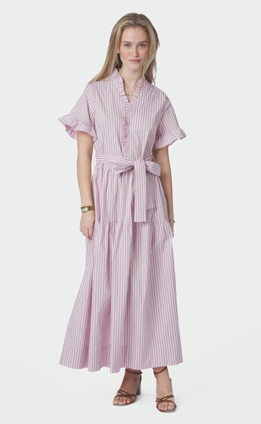 Neo Noir Kjole - Nessie Structure - Light Pink