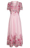 Neo Noir Kjole - Serna Flower - Light Pink