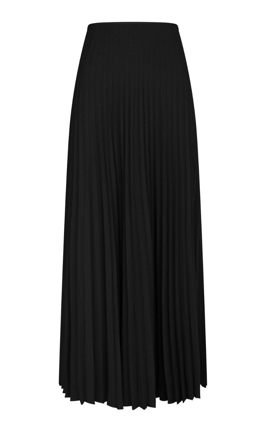 Neo Noir Nederdel - Boni Simple Plisse - Black