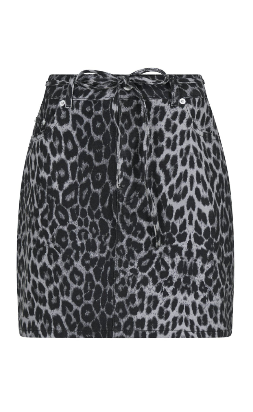 Neo Noir Nederdel - Henrietta - Grey Leopard