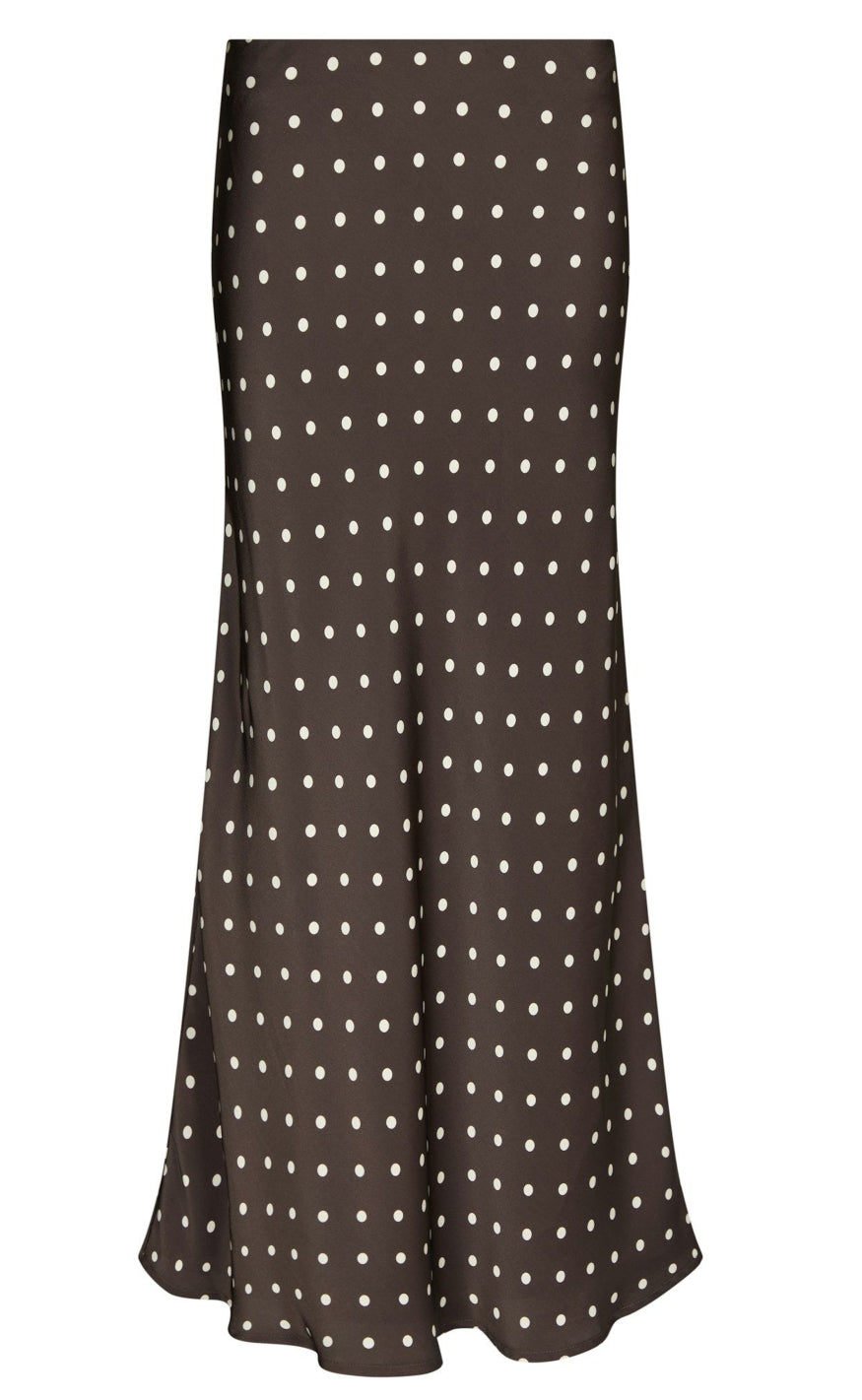 Neo Noir Nederdel - Viso Dot - Dark Brown