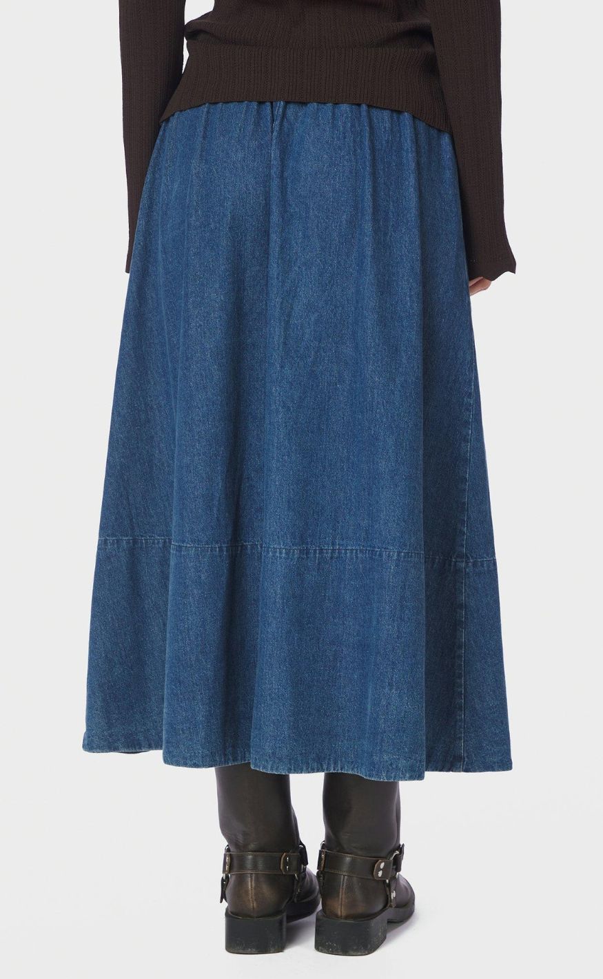 Neo Noir Nederdel - Yara Denim - Blue