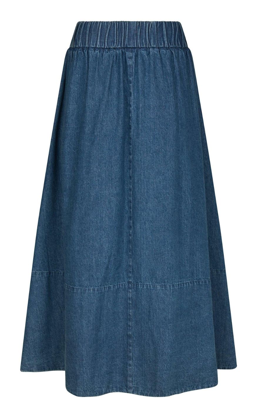 Neo Noir Nederdel - Yara Denim - Blue