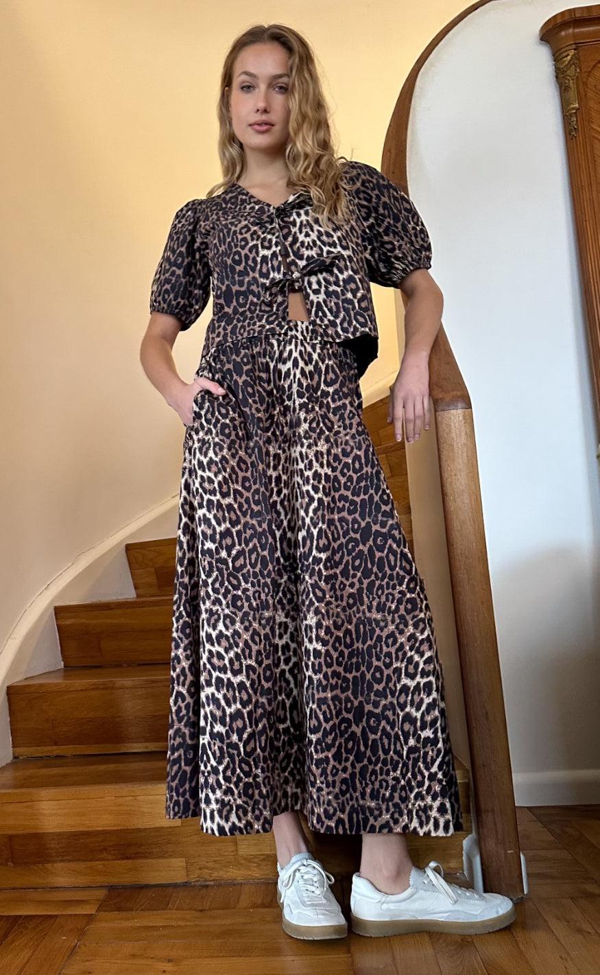 Neo Noir Nederdel - Yara - Leopard