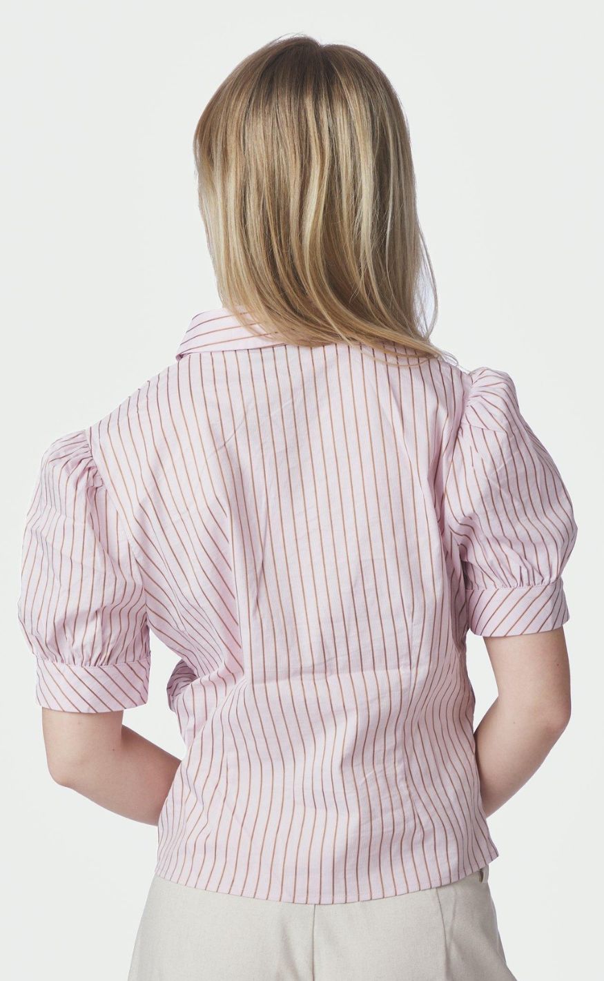 Neo Noir Skjorte - Frannie Structure - Light Pink