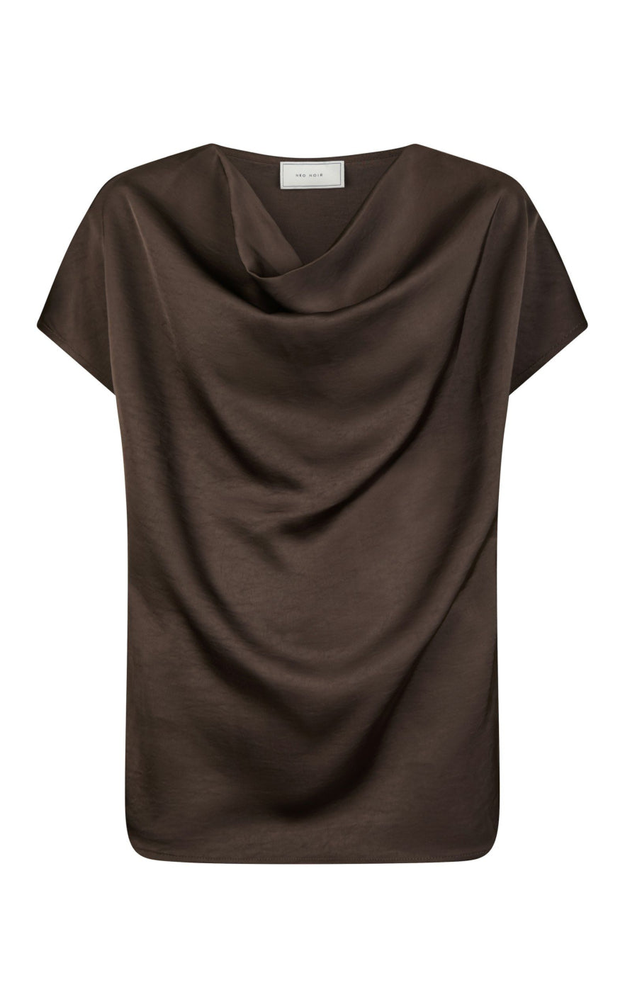 Neo Noir Top - Annabeth - Dark Brown