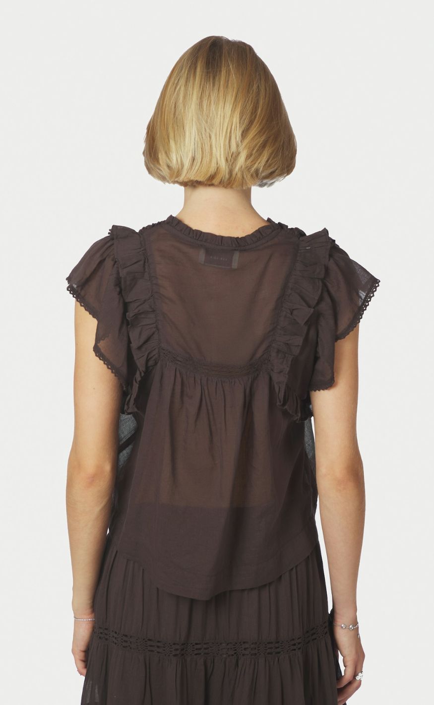 Neo Noir Top - Jayla - Dark Brown
