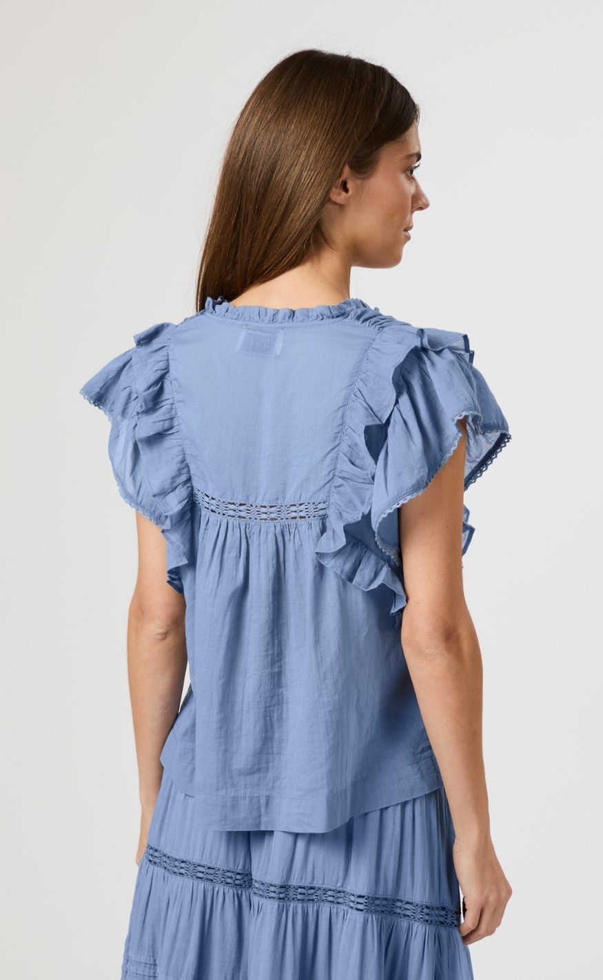 Neo Noir Top - Jayla - Smoke Blue