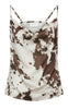 Neo Noir Top - Lindy Cow Print - Brown