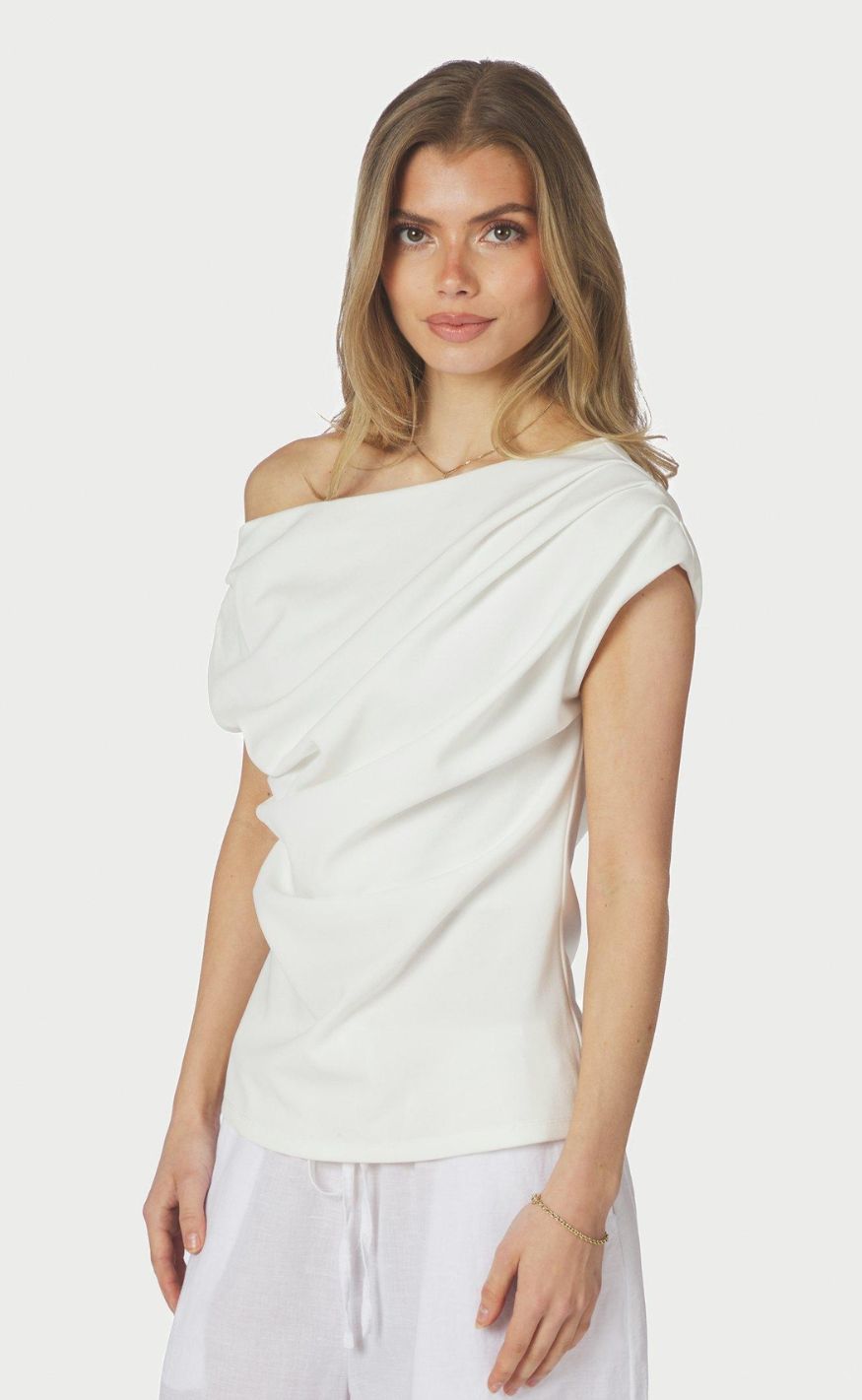 Neo Noir Top - Mabelle - White
