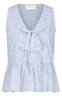 Neo Noir Top - Manja Stripe - Light Blue