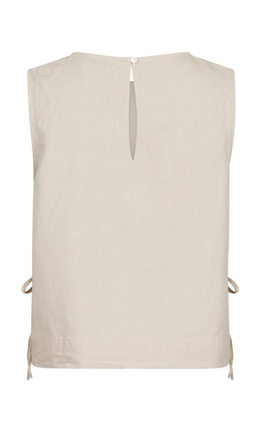 Neo Noir Top - Svetlana Linen - Sand