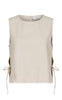 Neo Noir Top - Svetlana Linen - Sand
