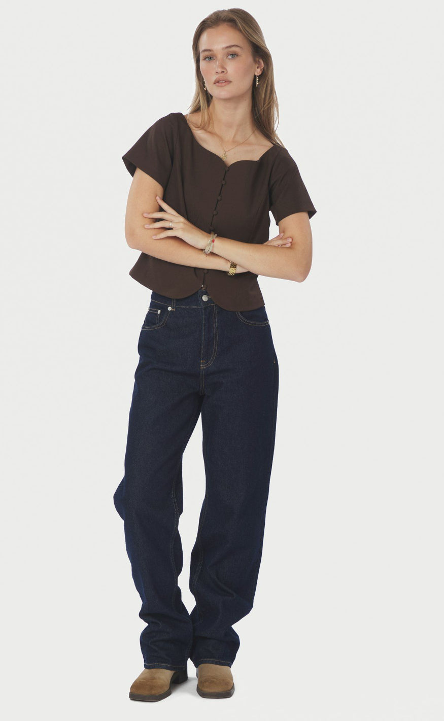 Neo Noir Top - Tango - Dark Brown