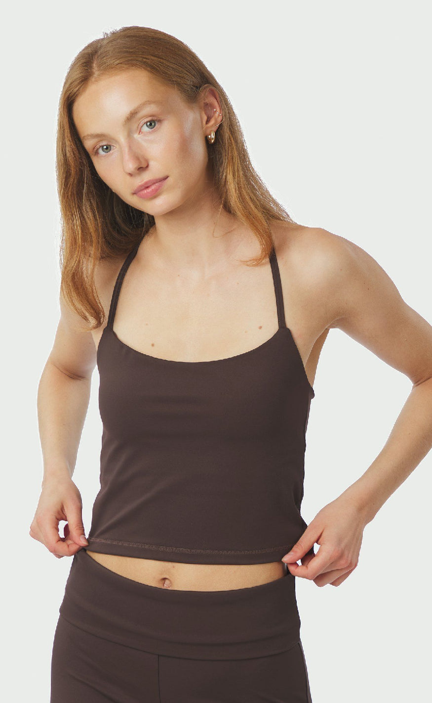 Neo Noir Top - Tirri - Chocolate Brown