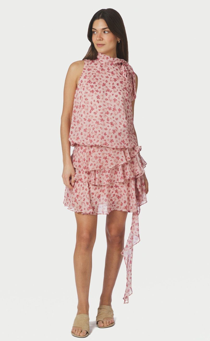 Neo Noir Top - Veda Flower - Dusty Rose