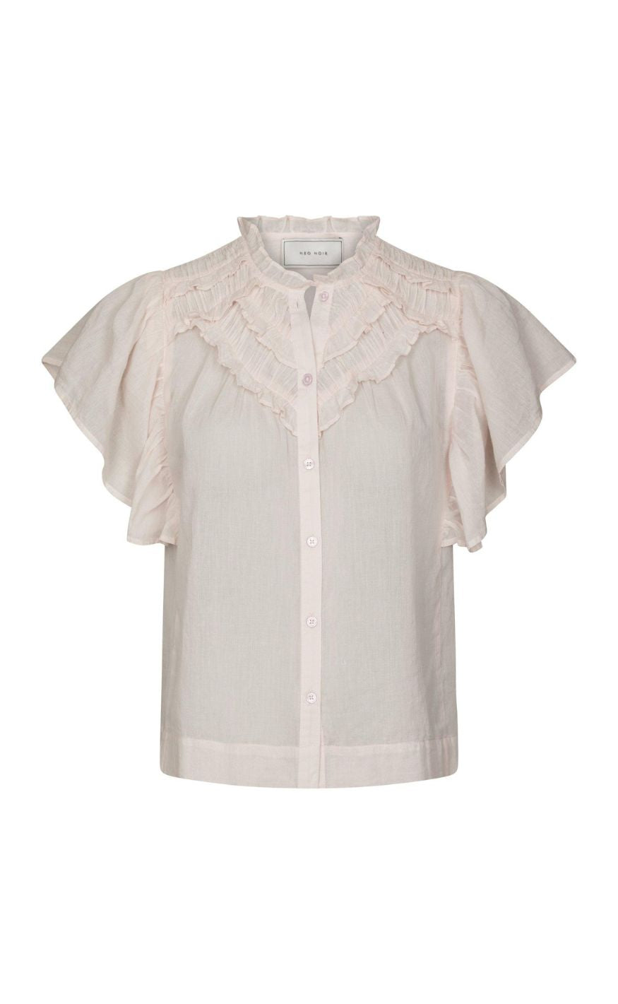 Neo Noir Top - Vinsa S Voile - Light Pink