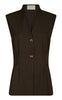 Neo Noir Vest - Finna Structure - Dark Brown