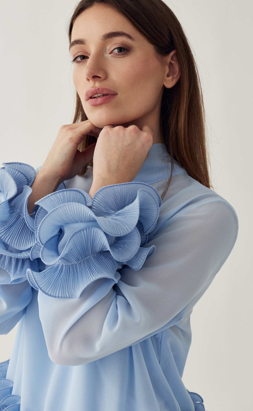 Noella Bluse - Latanietta - Sky Blue
