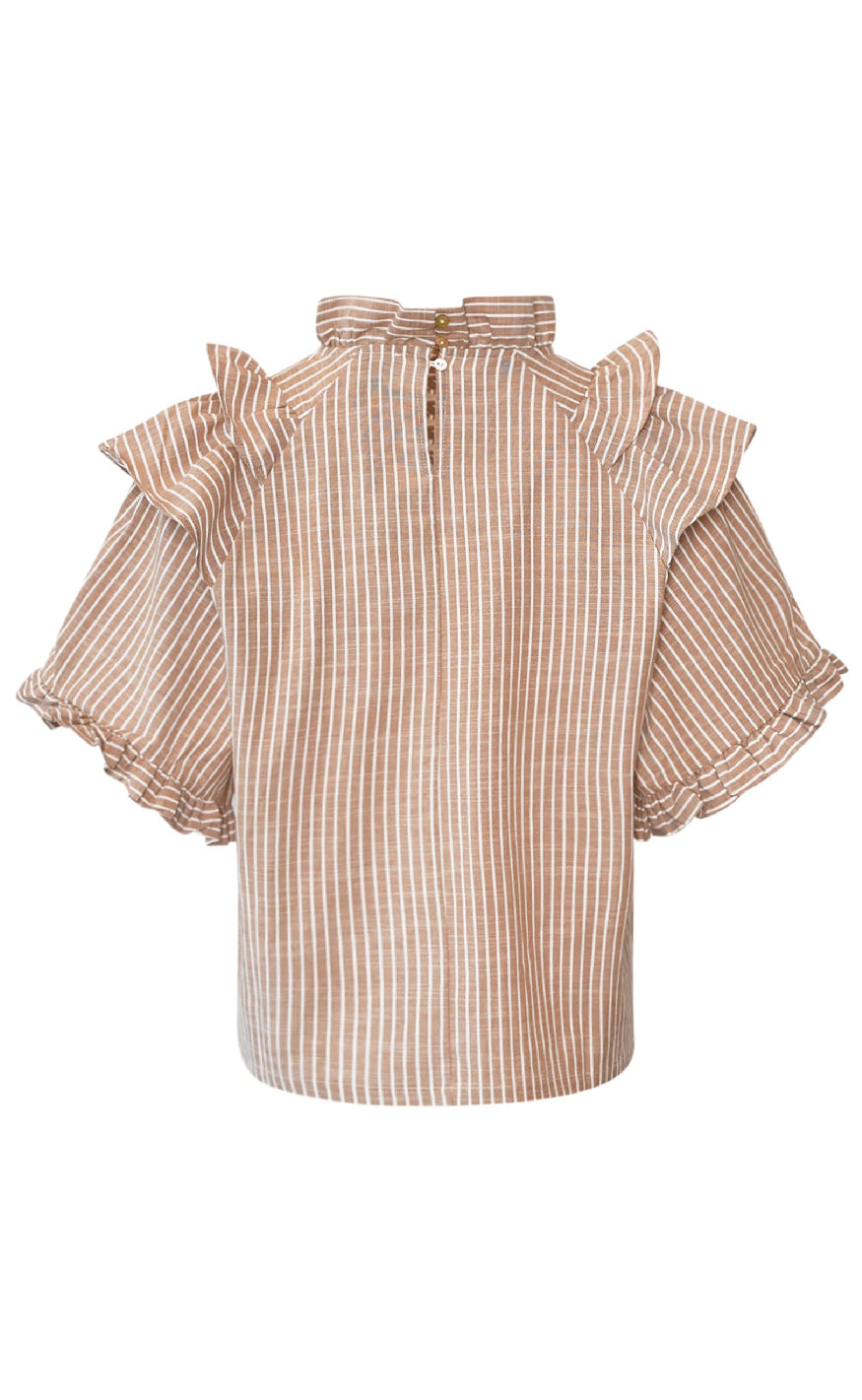 Noella Bluse - Lesly - Sand Stripe