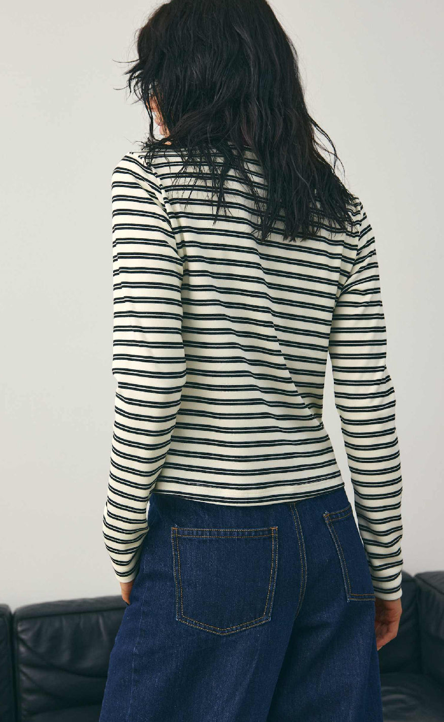 Noella Bluse - Luane - Caryll Black Stripe