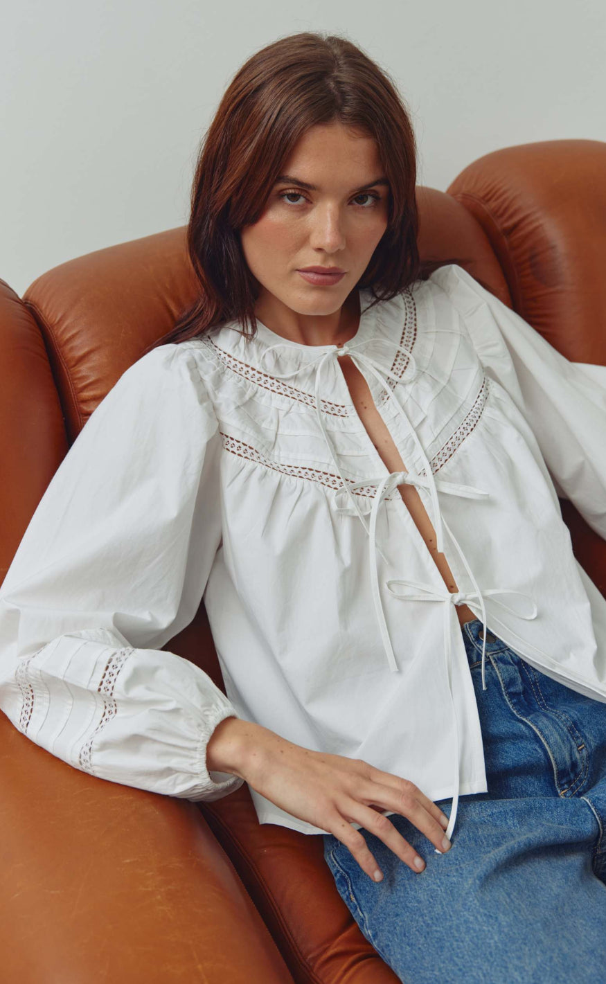 Noella Bluse - Maceline - White