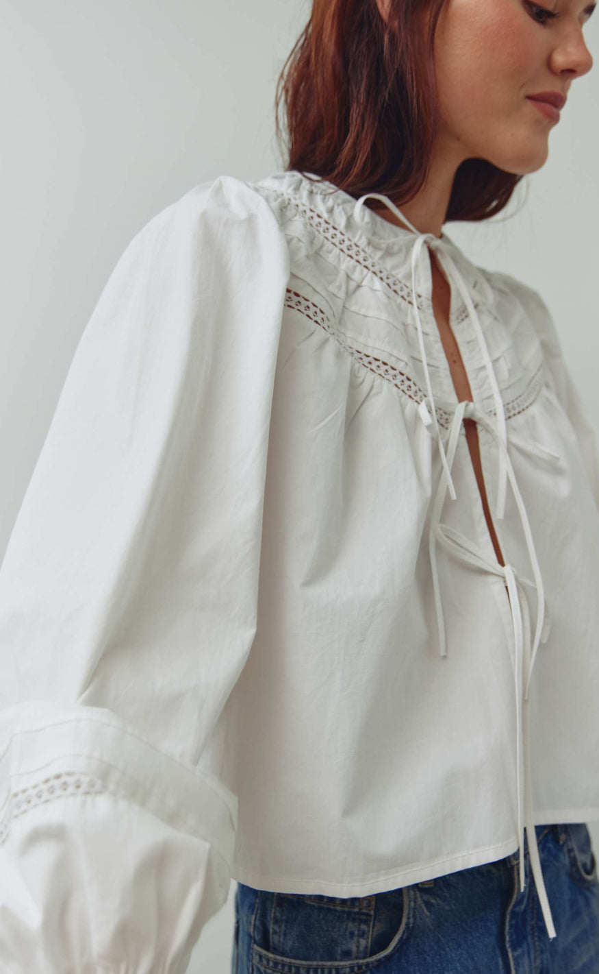 Noella Bluse - Maceline - White