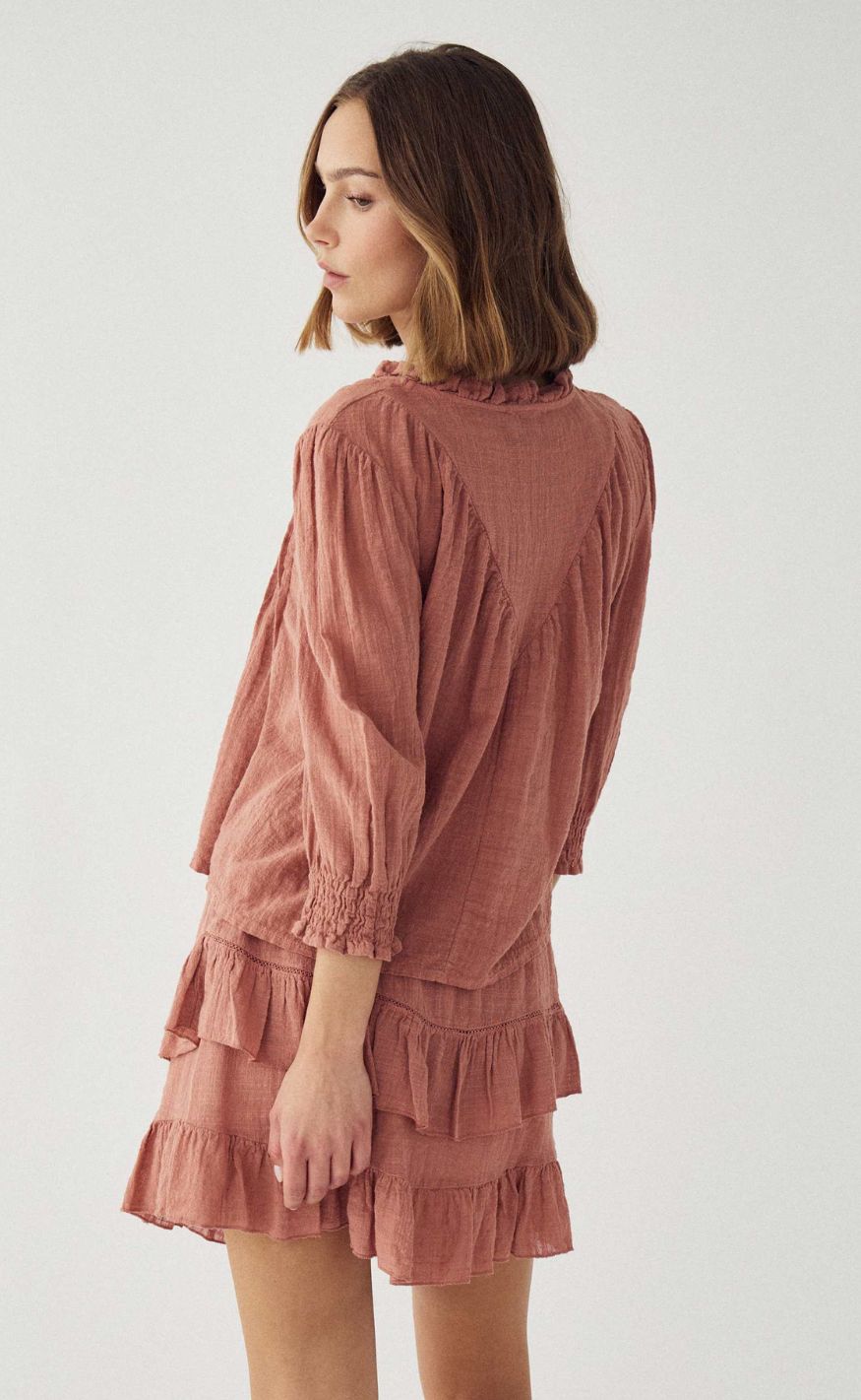 Noella Bluse - Marin - Red Clay