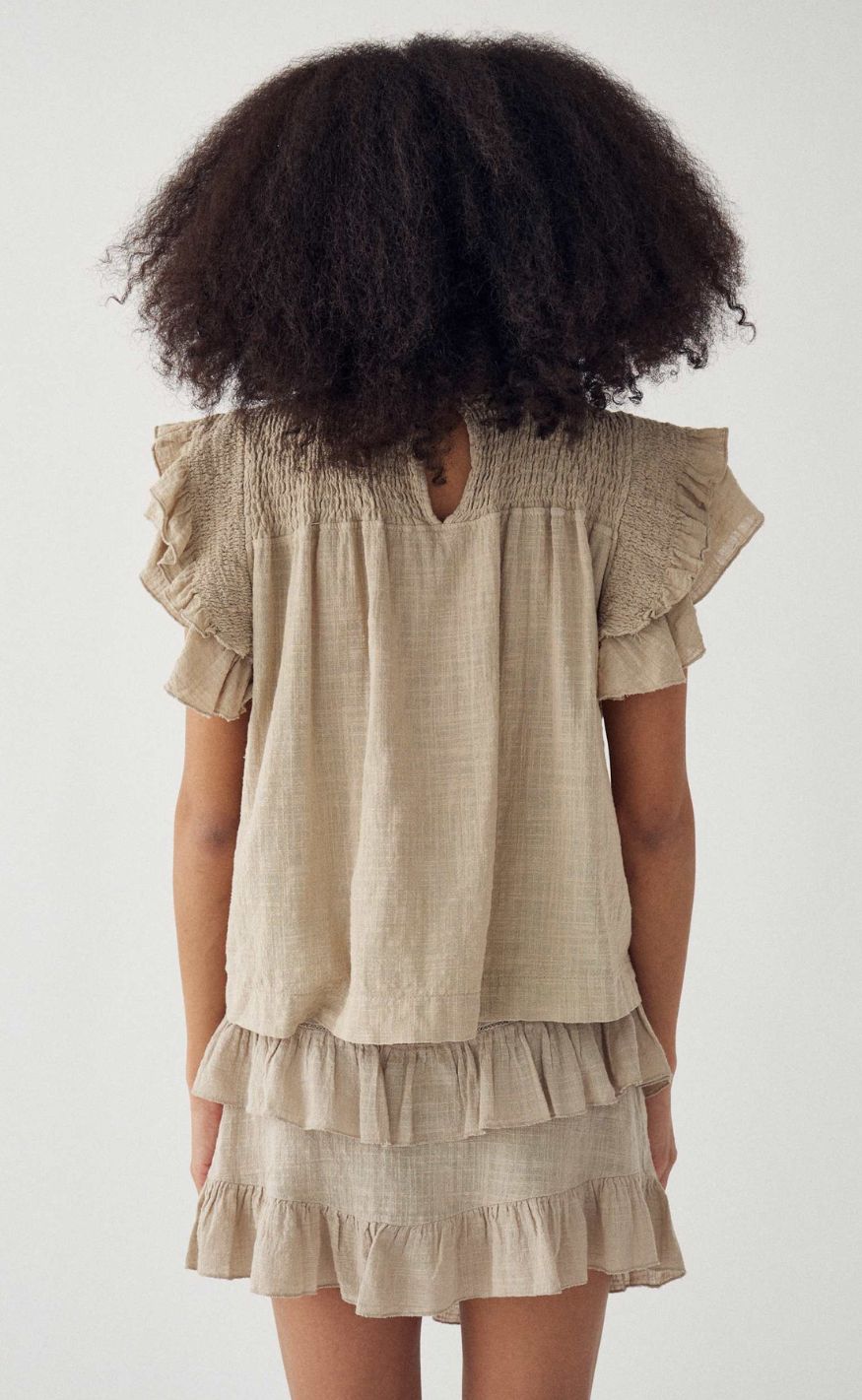 Noella Bluse - Maura - Grey Ivory