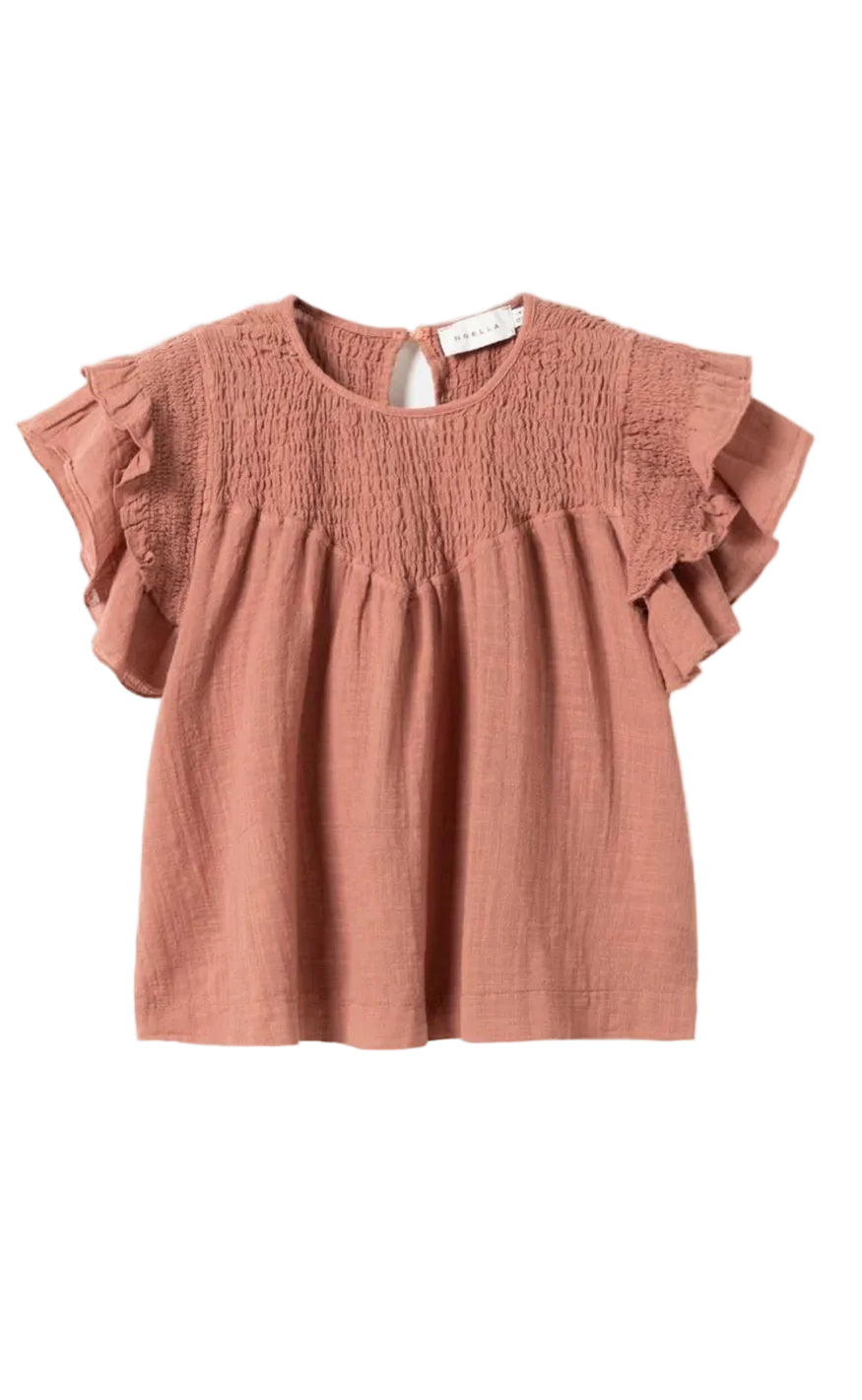 Noella Bluse - Maura - Red Clay