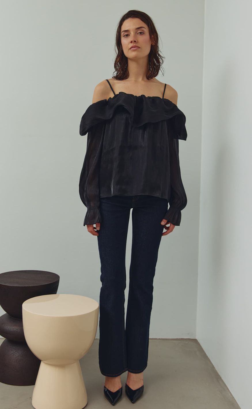 Noella Bluse - Miya - Black