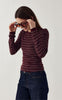 Noella Bluse - Mykel - Dizzy Burgundy Stripe