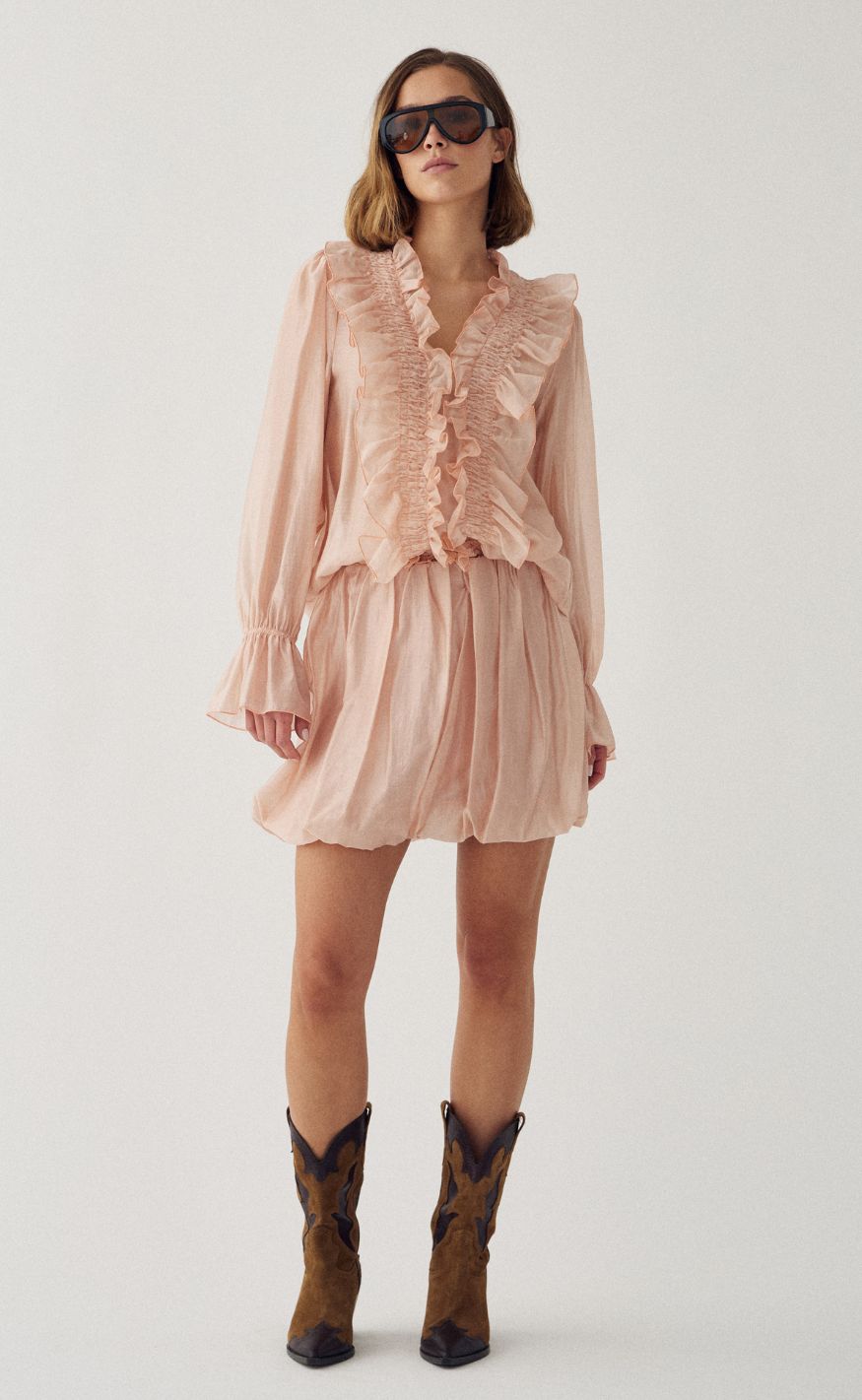 Noella Bluse - Myrtia - Blush Rose