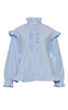 Noella Bluse - Sally - Light Blue Stripe