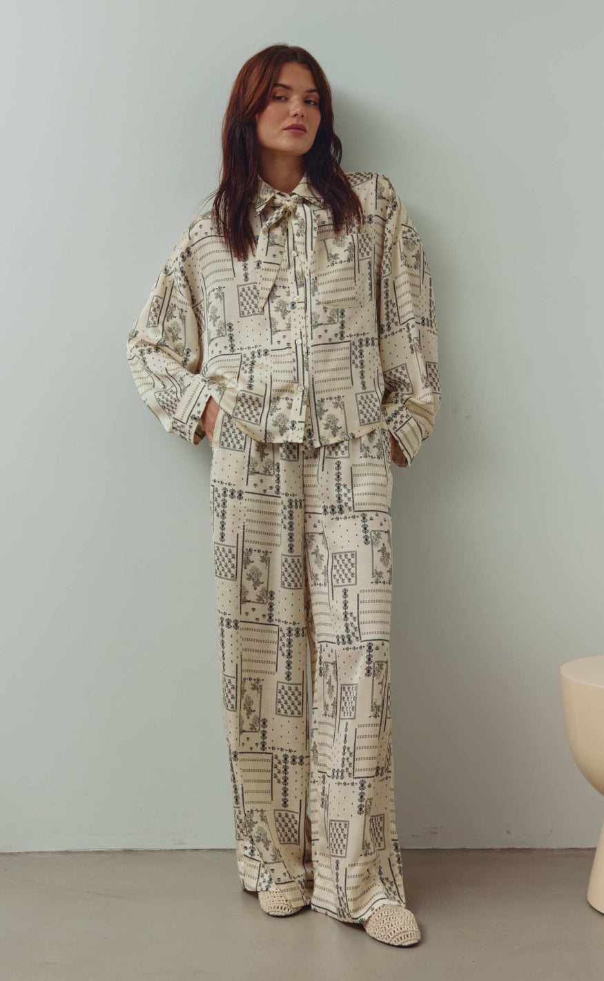Noella Bukser - Kameron - Dolly Ivory Print