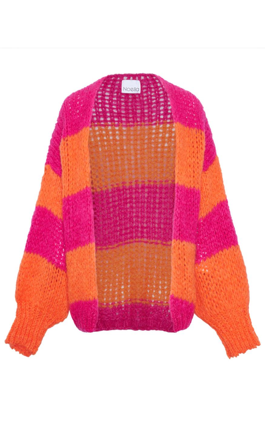 Noella Cardigan - Fora - Orabel Pink Stripe