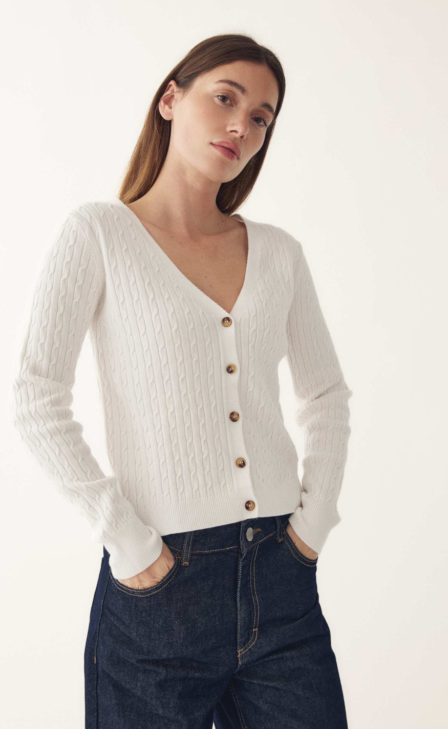 Noella Cardigan - Laliah - Ivory