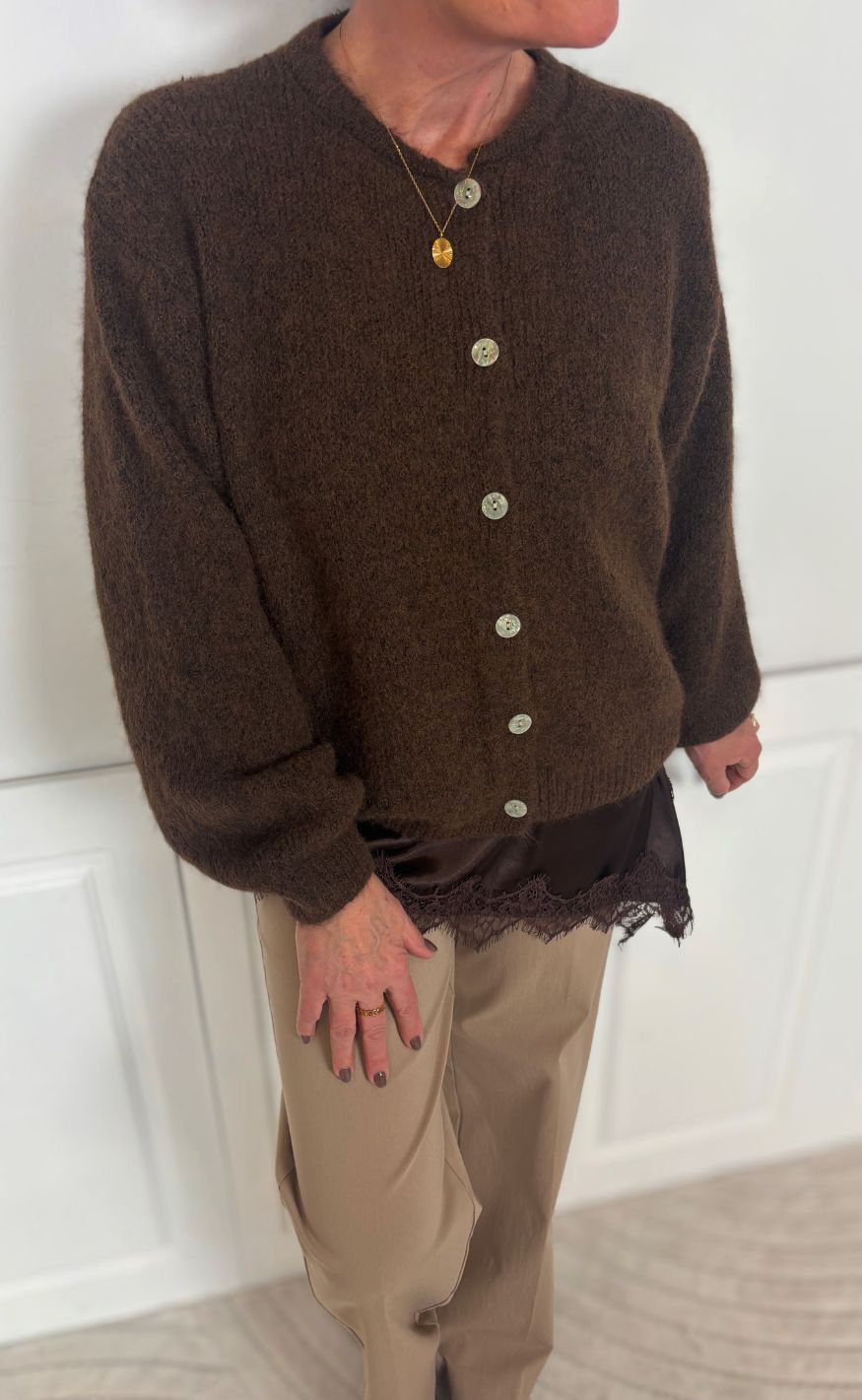 Noella Cardigan - Mata - Chocolate