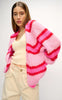 Noella Cardigan - Vera -  Berry Red Mix