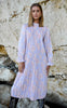 Noella Kjole - Rebecca - Lavender/Apricot Print