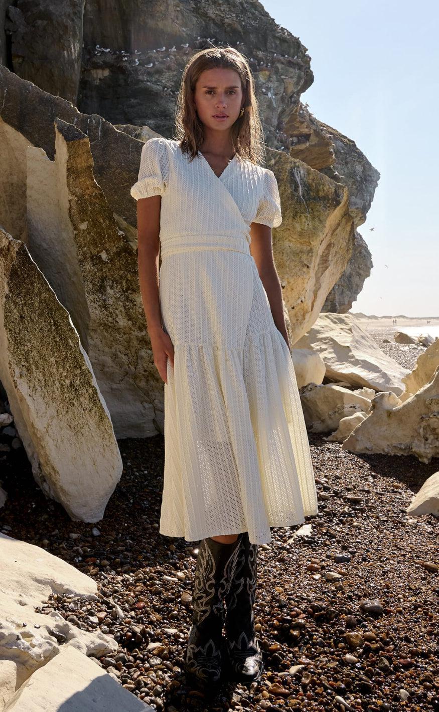 Noella Kjole - Rio Wrap - Cream