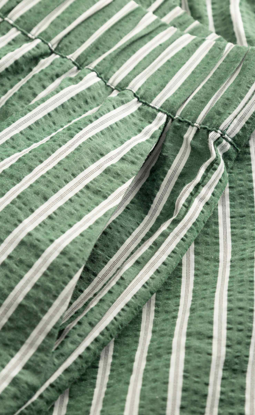 Noella Shorts - Layne MW - Drayton Green Stripe