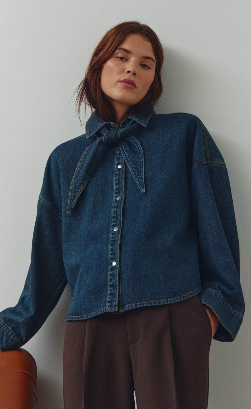 Noella Skjorte - Lirinnah - Vintage Blue Wash